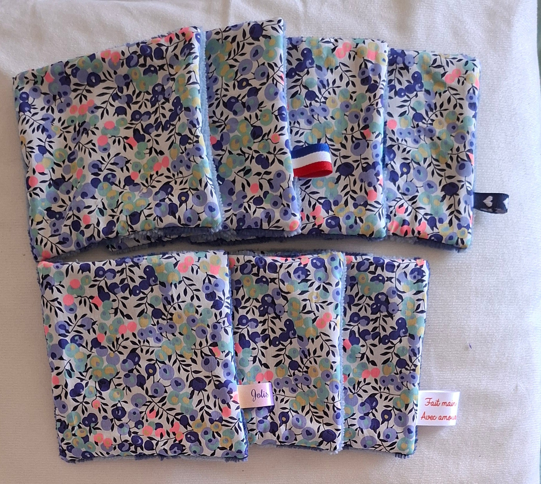Lingettes réutilisables en Liberty wiltshire