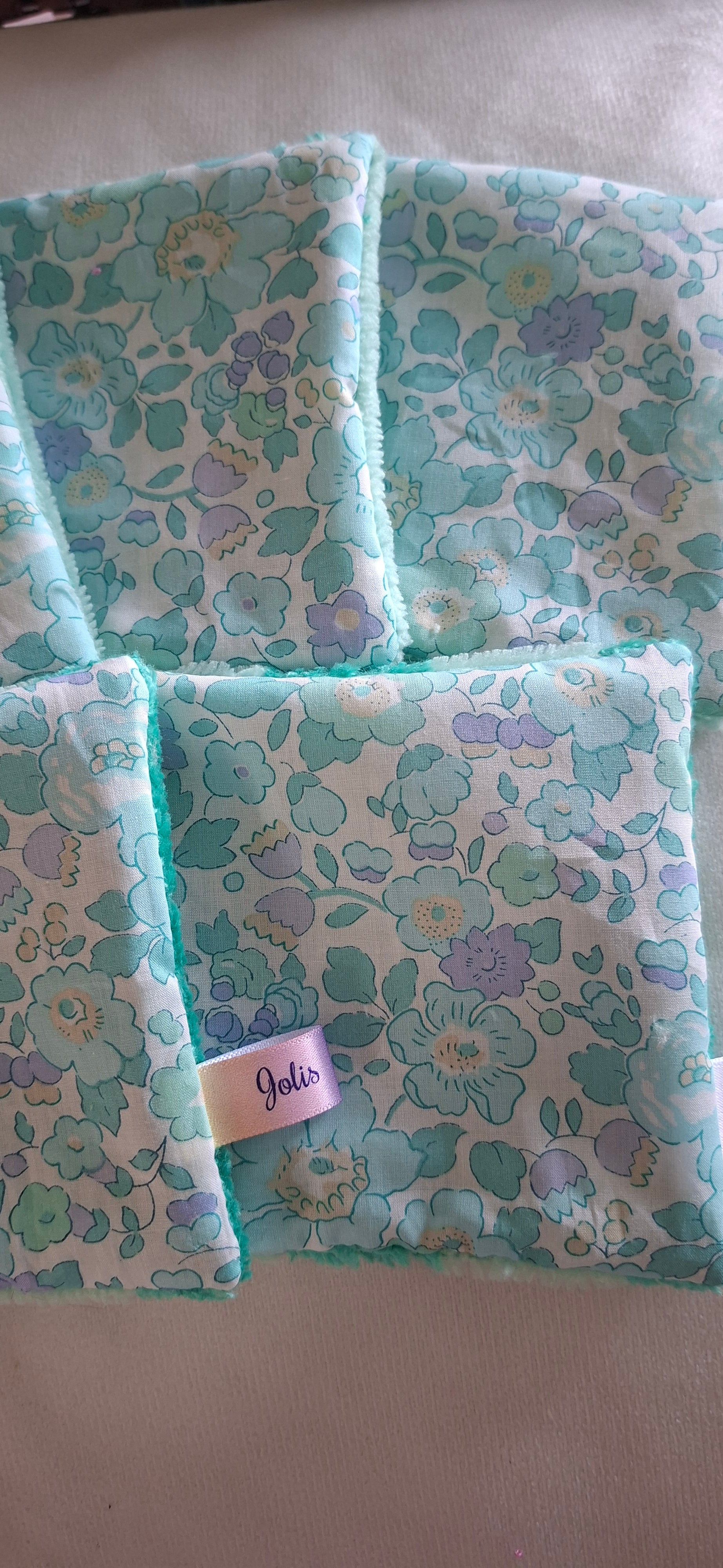 Lingettes réutilisables en Liberty Betsy