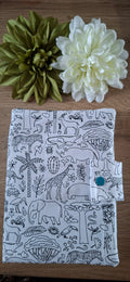 Protège carnet de santé à colorier