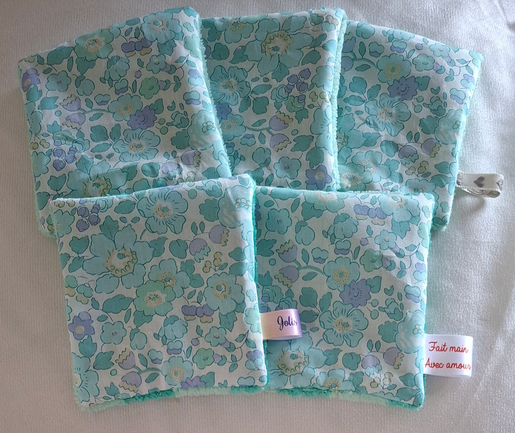 Lingettes réutilisables en Liberty Betsy