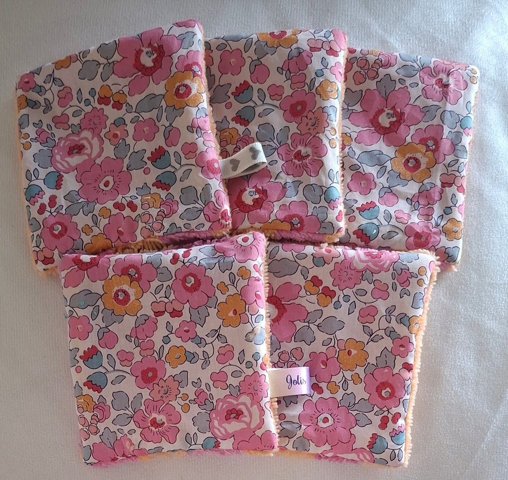 Lingettes réutilisables en Liberty Betsy