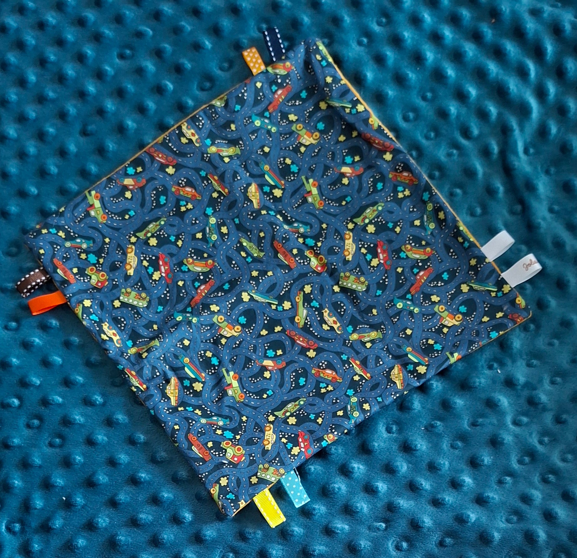 Doudou étiquettes en Liberty